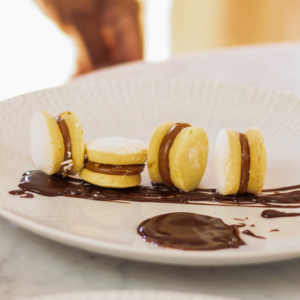 Alfajor tradicional de doce de leite